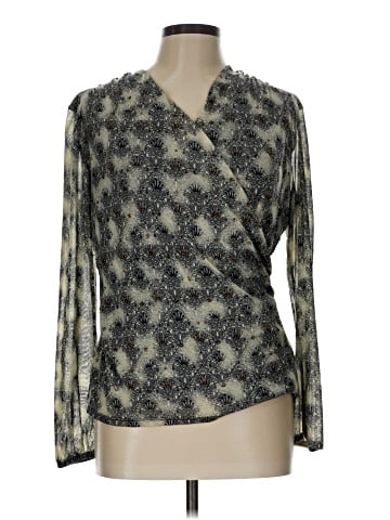 Tapemeasure Long Sleeve Blouse (view 1)