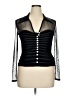 JS Collections Black Long Sleeve Blouse Size 14 - photo 1