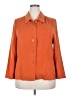 Allison Woods Orange 3/4 Sleeve Button-Down Shirt Size 18 - photo 1