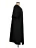 Roaman's 100% Polyester Solid Black Casual Dress Size 10 - photo 4