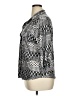 Emily Daniels Print Silver 3/4 Sleeve Blouse Size XL - photo 5