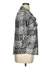 Emily Daniels Print Silver 3/4 Sleeve Blouse Size XL - photo 4