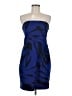 Express Design Studio Graphic Blue Cocktail Dress Size 8 - photo 1