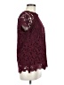 Guest Editor 100% Polyester Burgundy Short Sleeve Blouse Size M - photo 4