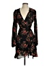Mi ami 100% Polyester Floral Black Cocktail Dress Size XS - photo 1