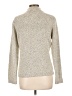 Shaver Lake Metallic Silver Turtleneck Sweater Size L - photo 2
