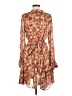 En Saison 100% Polyester Paisley Tan Casual Dress Size M - photo 2