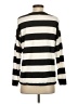 Kensie Stripes Black Pullover Sweater Size S - photo 2