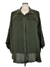 Torrid 100% Polyester Green 3/4 Sleeve Blouse Size 5X Plus (6) - photo 1