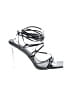 Azalea Wang Silver Black Sandals Size 9 - photo 1