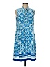 Unbranded Print Blue Casual Dress Size M (estimated) - photo 1