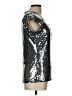 Studio JPR 100% Nylon Metallic Silver Short Sleeve Top Size L - photo 4