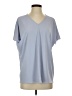 Uniqlo 100% Polyester Blue Short Sleeve Blouse Size XXS - photo 1