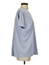 Uniqlo 100% Polyester Blue Short Sleeve Blouse Size XXS - photo 4