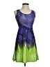Assorted Brands Graphic Purple Cocktail Dress Size XS - photo 1