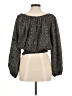 MICHAEL Michael Kors 100% Polyester Gray Long Sleeve Blouse Size M - photo 2
