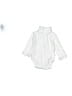 Quiltex 100% Cotton Solid Ivory Long Sleeve Onesie 6-9 MO / 9 MO - photo 2