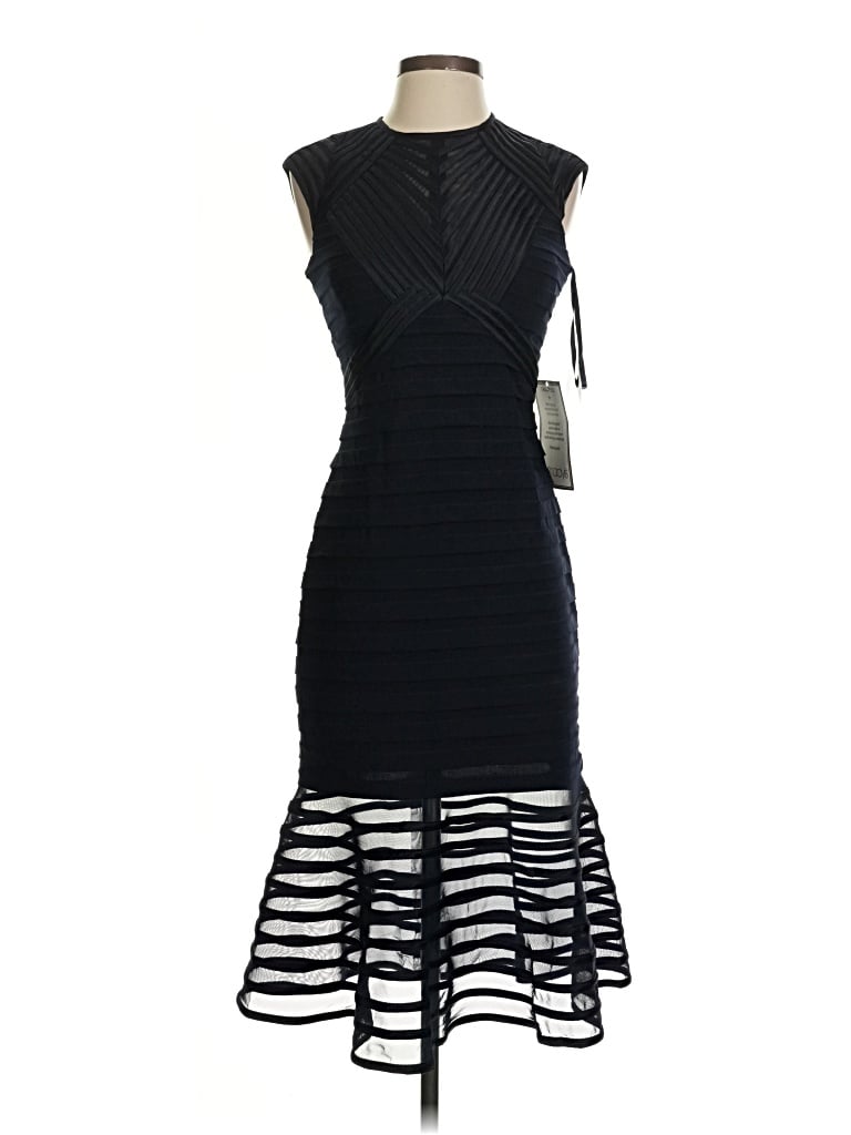 Pre-owned Betsy & Adam Cocktail Dress In Black