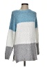 Unbranded 100% Polyester Color Block Blue Pullover Sweater Size S - photo 1
