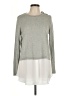 Crown & Ivy 100% Cotton Gray Pullover Sweater Size L - photo 1