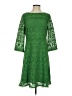 Chico's 100% Polyester Green Casual Dress Size XS (00) - photo 1