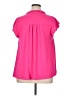 Lane Bryant 100% Polyester Pink Short Sleeve Blouse Size 14 - 16 Plus - photo 2