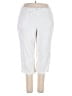 Per Se Solid White Linen Pants Size 22 - photo 1