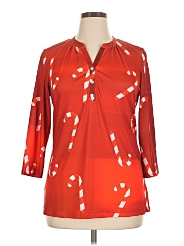 Lily by Firmiana 3/4 Sleeve Blouse (view 1)