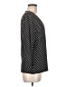 Long Elegant Legs Black Long Sleeve Blouse Size L - photo 4