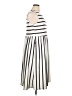 Unbranded 100% Polyester Stripes Ivory Casual Dress Size XL - photo 4
