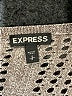 Express 100% Rayon Metallic Silver Pullover Sweater Size S - photo 7