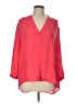Laundry by Shelli Segal 100% Polyester Red 3/4 Sleeve Blouse Size L - photo 1