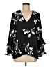 Vince Camuto 100% Polyester Black Long Sleeve Blouse Size M - photo 1