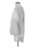 One Grey Day Stripes Gray Pullover Sweater Size S - photo 5