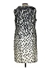 Taylor Graphic Silver Cocktail Dress Size 10 - photo 2