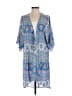 Assorted Brands 100% Polyester Blue Kimono Size M - photo 1