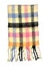 Unbranded Plaid Yellow Ivory Scarf One size - photo 2