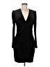 MNG Solid Black Cocktail Dress Size 8 - photo 1