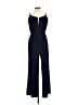 Charles Henry Solid Blue Jumpsuit Size L - photo 2