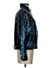 Colleen Lopez Metallic Blue Jacket Size S - photo 4