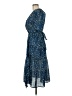 St. Roche Floral Blue Cocktail Dress Size 6 - photo 5