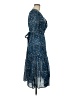 St. Roche Floral Blue Cocktail Dress Size 6 - photo 4
