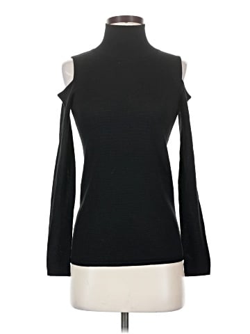 Vertical Design Turtleneck Sweater (view 1)