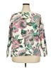 Lane Bryant Floral Pink Ivory Pullover Sweater Size 18 - 20 Plus - photo 1