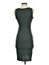 Leith Solid Gray Casual Dress Size XS - photo 2
