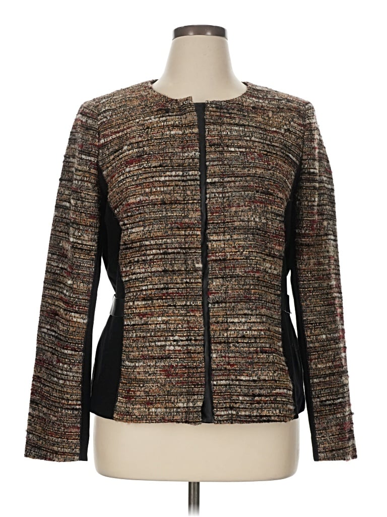 Pre-owned Lafayette 148 Jacket In Brown