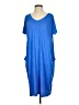 Assorted Brands 100% Cotton Blue Casual Dress Size S - photo 1