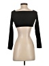 Oh Polly Black 3/4 Sleeve Top Size 4 - photo 2