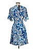 BCBGMAXAZRIA Print Blue Cocktail Dress Size M - photo 2