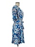 BCBGMAXAZRIA Print Blue Cocktail Dress Size M - photo 4